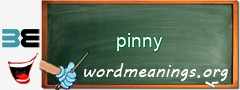 WordMeaning blackboard for pinny